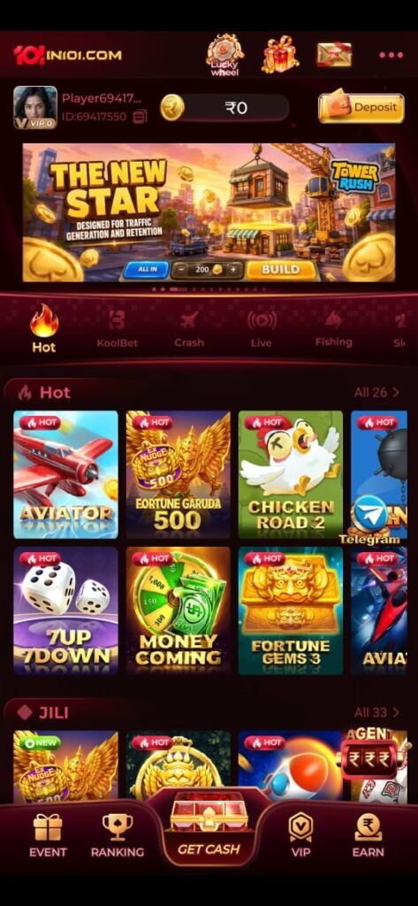 IN101 game interface with gameplay elements visible.
